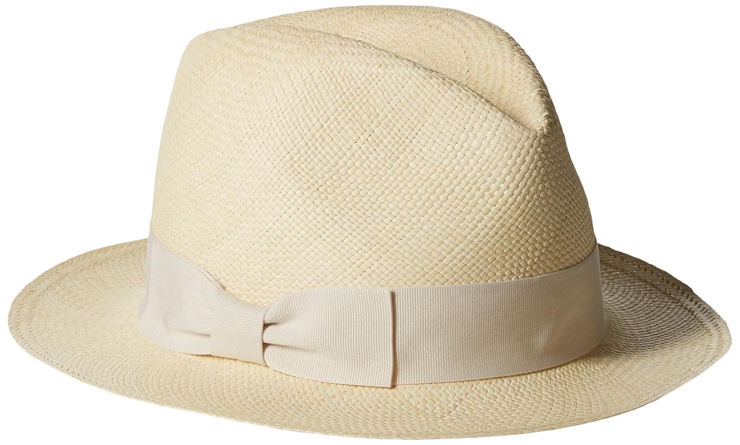 hat attack 女式经典蝴蝶结饰边原创巴拿马帽 natural/natural one si